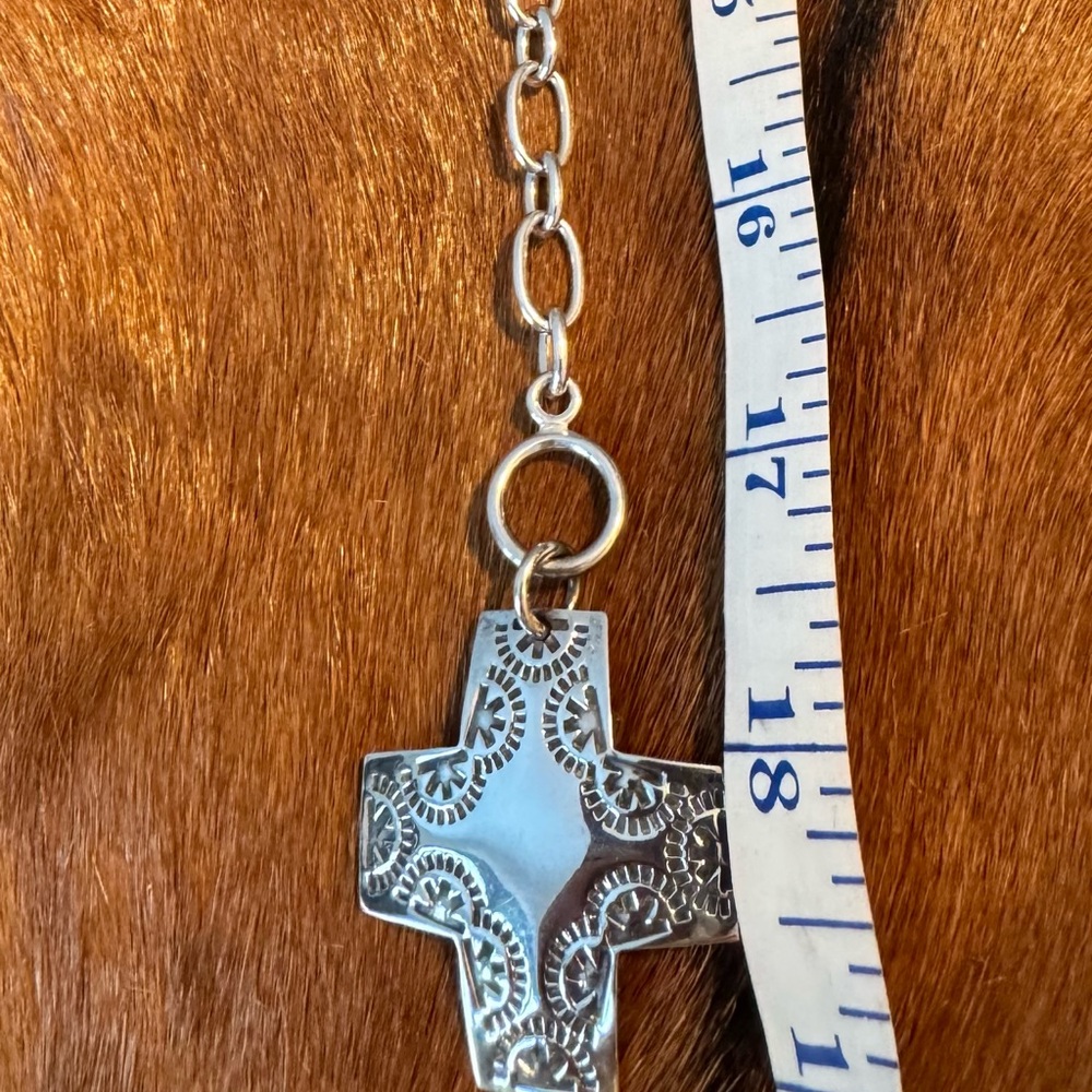Silpada SilverToggle Southwestern Cross Pendant Necklace - Picture 4 of 5